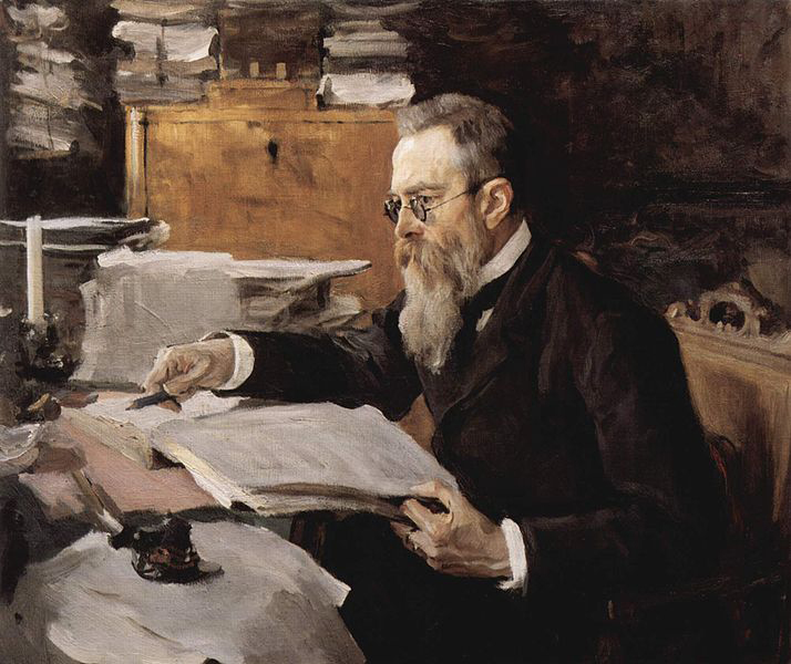 Portrait of the composer Nikolai Andreyevich Rimsky-Korsakov